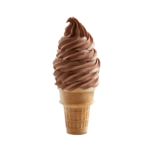 chocolate ice cream cone