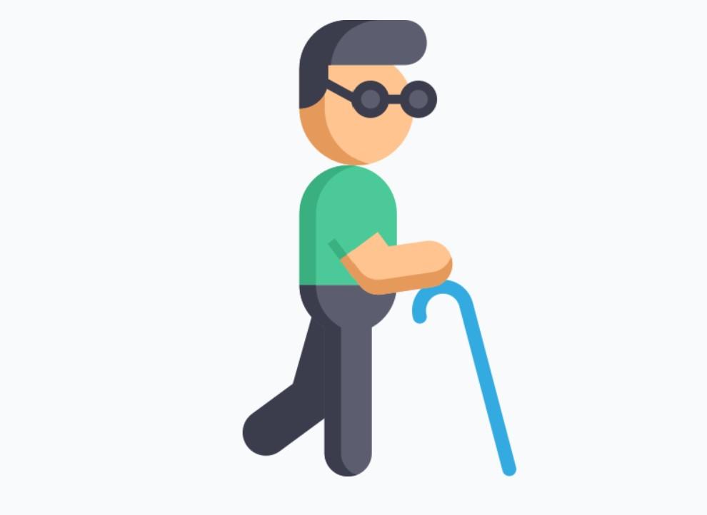 blind person icon